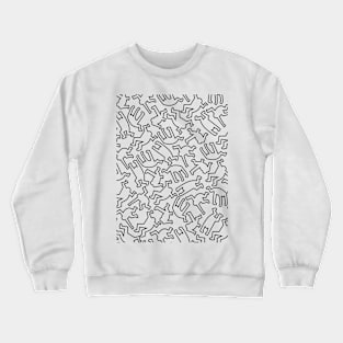 Street Art KH Figures Black Crewneck Sweatshirt